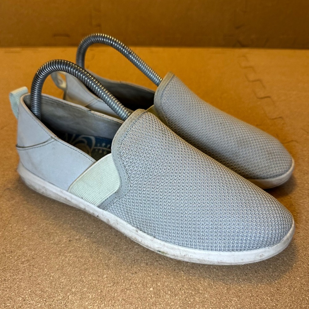 Olukai Hale'iwa Slip On Sneaker Women Size 8 Grey Mesh Casual Comfort 20380-PG3G